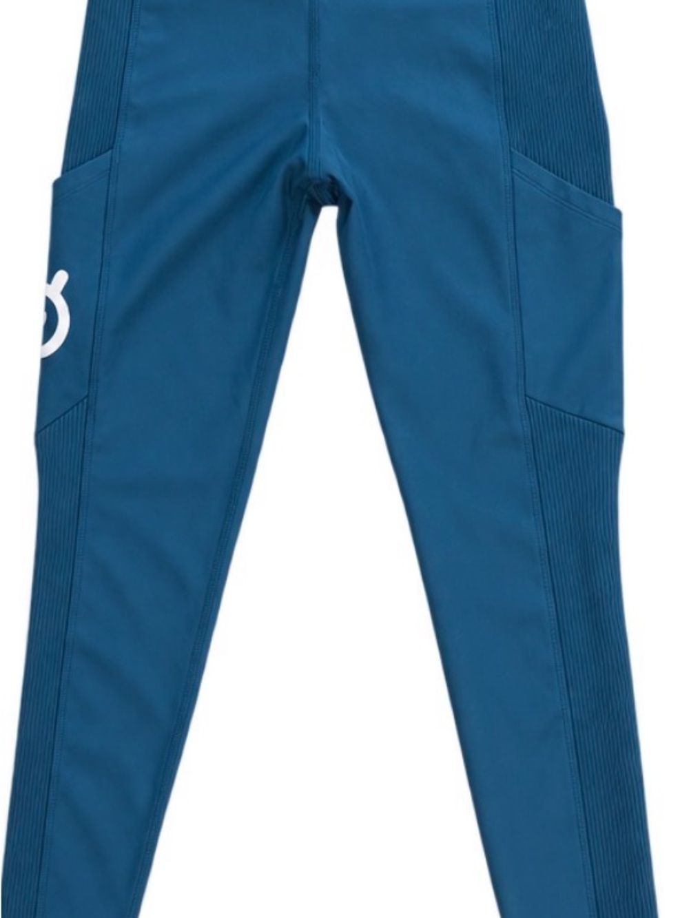 High Waisted Ankle Length Peloton Leggings in Teal